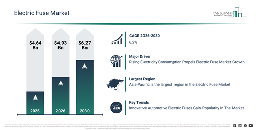 You are currently viewing Electric Fuse Market Growth Outlook Reveals A CAGR Of 6.2% And A Market Value Of $6.27 Billion By 2030