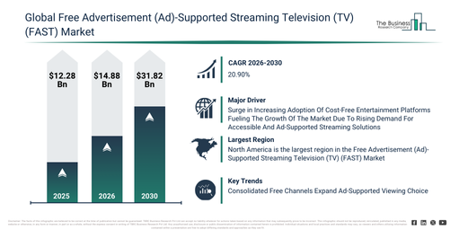 Read more about the article Free Advertisement (Ad)-Supported Streaming Television (TV) (FAST) Market Growth Is Reshaping Competitive Advantage Across The Industry