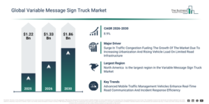 Read more about the article Variable Message Sign Truck  Market Size Projected To Increase From $1.33 Billion To $1.86 Billion During The Forecast Period